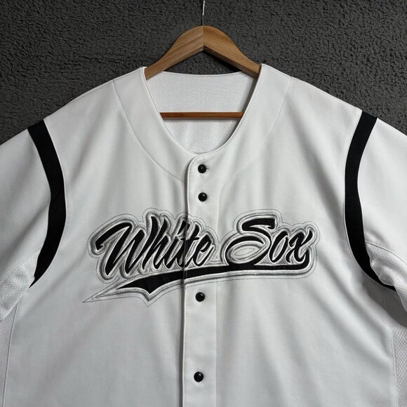 Vintage True Fan Chicago White Sox MLB Genuine Stitched Baseball Jersey Men’s XL - Picture 2 of 14